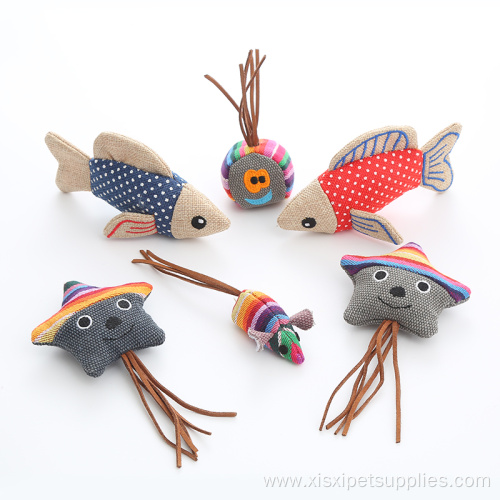 Cotton cloth multiple style toy catnip cat scratch